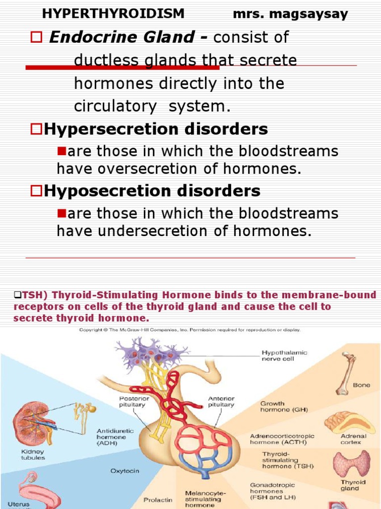 Endocrine Gland - consist of ductless glands that secrete hormones