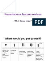 Presentational Features Revision: What Do You Know?