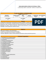 Plano de Ensino Administração - 2013-1