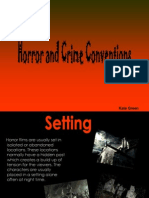 Horrorand Crime Conventions