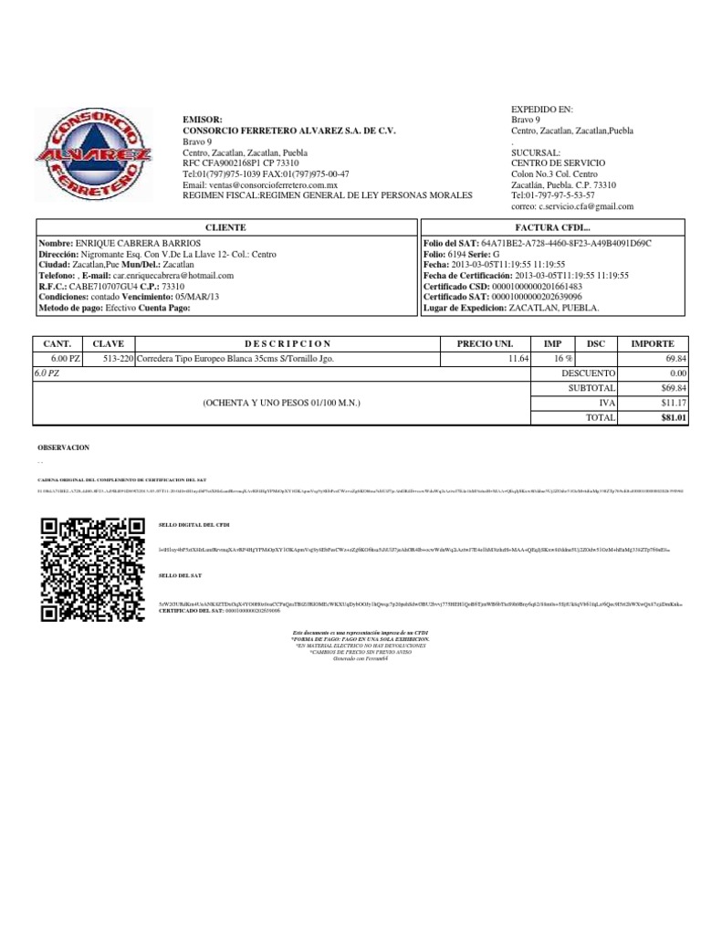 Cfdi | PDF