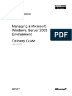 Galileu - Manual Managing Windows 2003 Server - Environment PDF