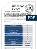 GIM September 2012 Placement Report