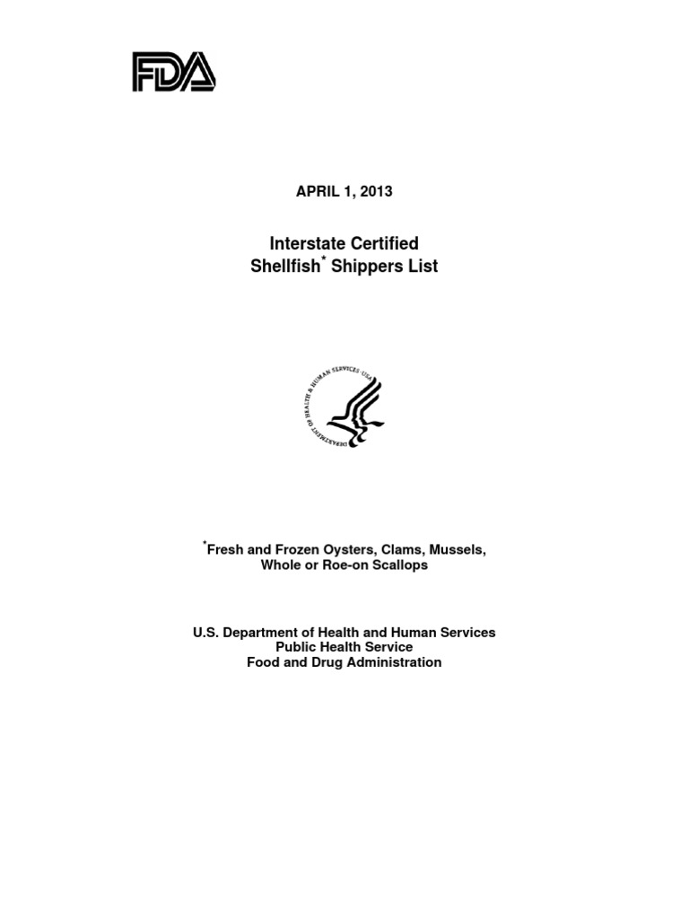 April 2013 Icssl | PDF | Shellfish | Seafood