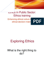 Ethic in Public Sector