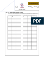 2010 APhO Experimental Question 1 - Answer Sheet