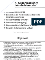 Tema 4. Organización y Gestión de Memoria