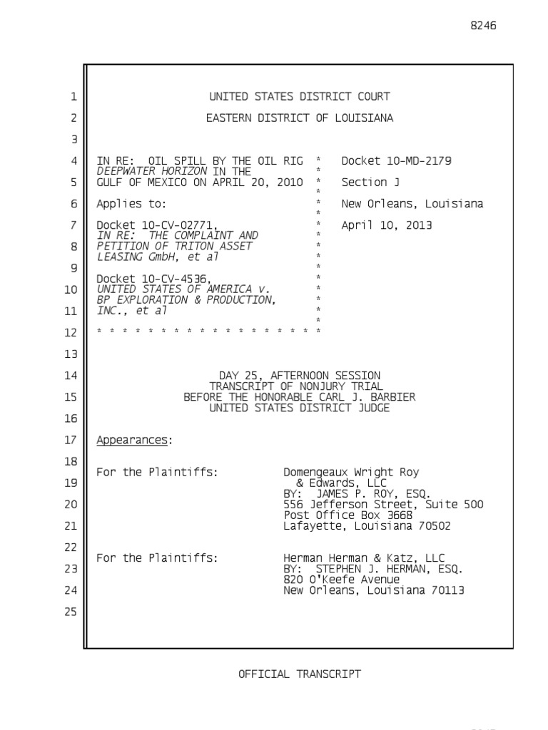 The Trial Transcript Will Be Made Available to the Public Once It Has ...