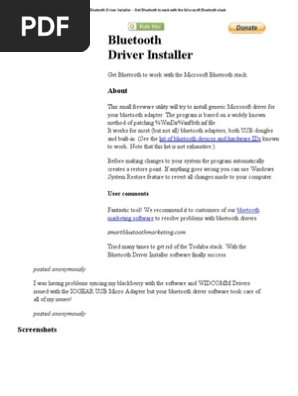 bluetooth driver installer 1.0.0.72