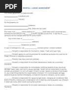 Simple Rental Agreement Template