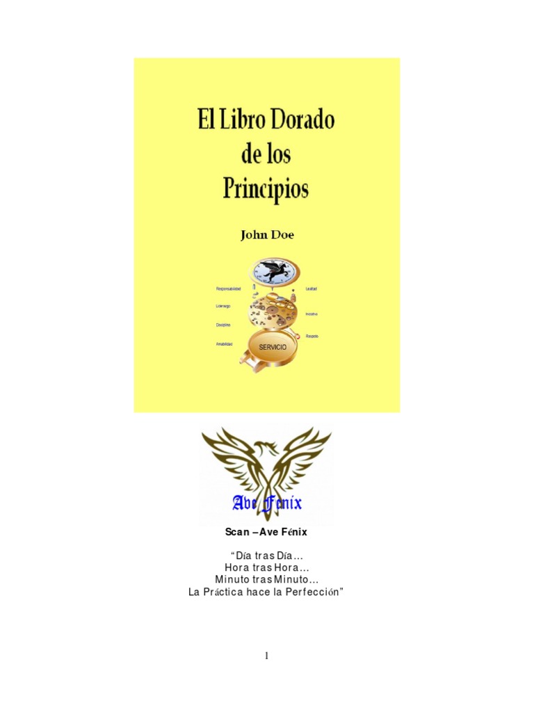 John Doe El Libro Dorado de Los Principios PDF orador del Señor Verdad