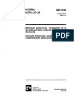 NBR NM 78 - Concreto Endurecido - Avaliacao Da Dureza Superficial Pelo Esclerometro de Reflexao PDF