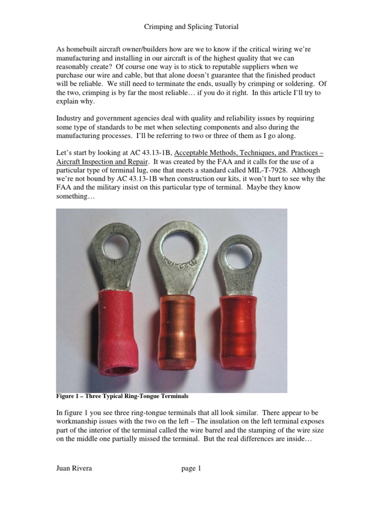 Crimping and Splicing PDF Solder Soldering