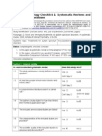 Methodology Checklist