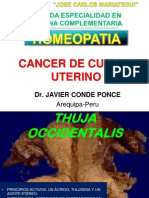 Cancer de Cuello Uterino Tratados Con Homeopatia