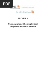 Download PRO II Reference Manual - Vol I - Component and Thermophysical Properties by Oscars Hernndez SN133721612 doc pdf