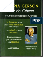 TERAPIA DE GERSON Cura del Cancer y Otras Enfermedades Cronicas