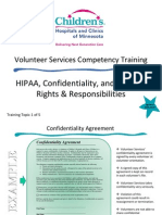 Volunteer Services Confidentiality Training