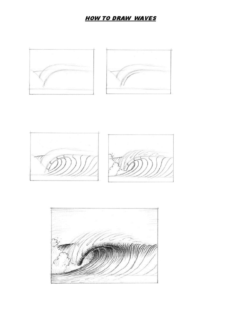 How to Draw Realistic Waves Step-by-Step | PDF