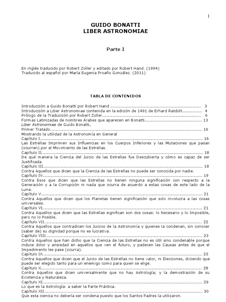 Guido Bonnati Liber Astronomiae PDF Aristóteles Hermetismo