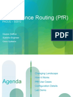 Performance Routing PFR