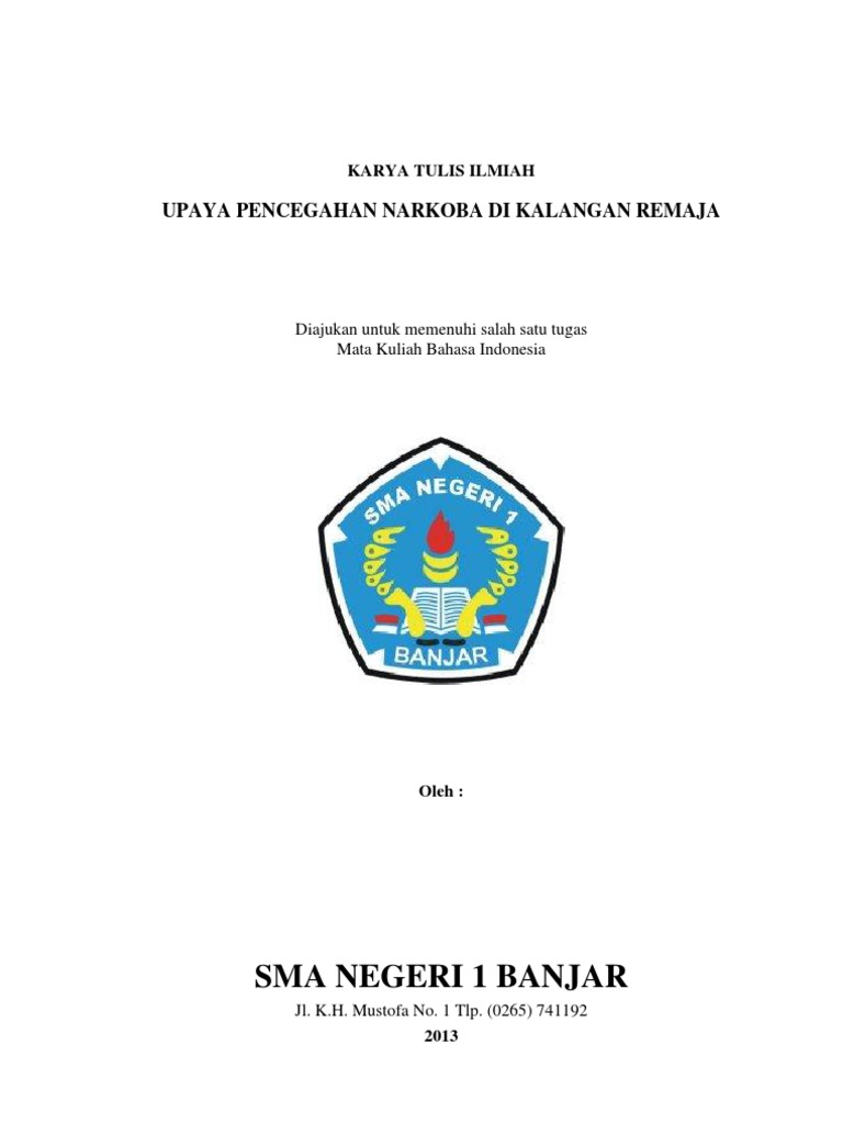 Karya Tulis Ilmiah Narkoba