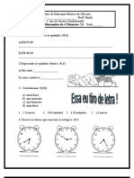 Avaliação de Matemática Do 4º Bimestre-7,0 Nota