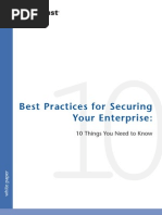 Best Practices For Securing Your Enterprise:: 10 Things You Need To Know