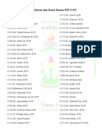 Nama Dosen Dan Kode Dosen Fip Unp