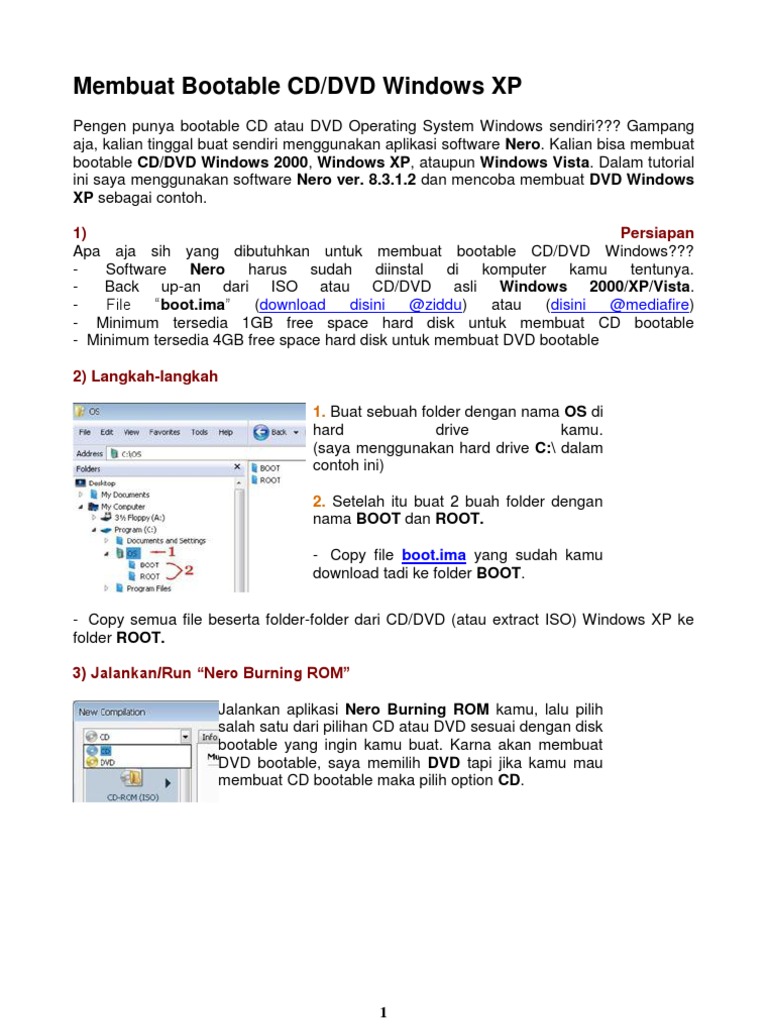 Cara Membuat Bootable DVD Windows 7 | PDF
