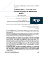 Subjetividad política y socialización política. desde las márgenes de la psicología política