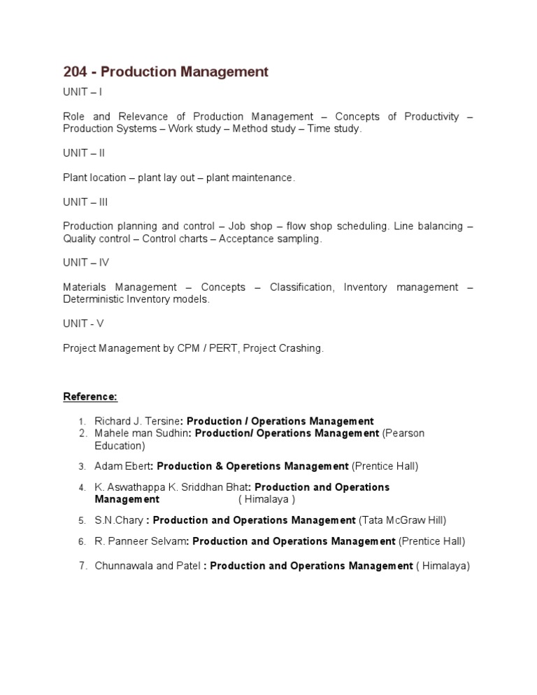 Production Management Essentials | PDF | Business