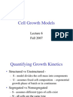 Cell Growth Models Lec 6 Students