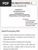 Rapid Prototyping Technique