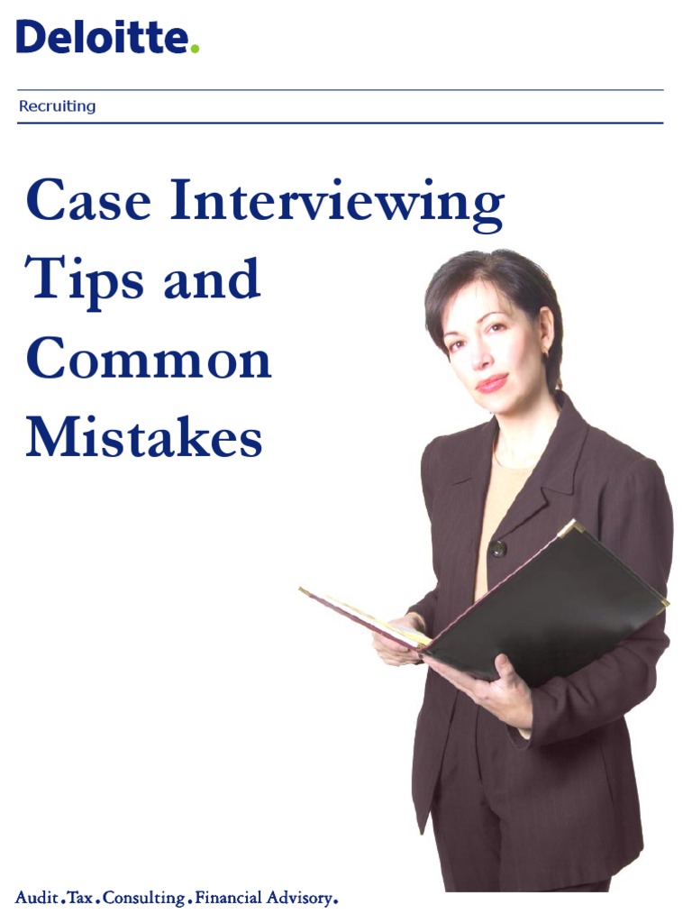 Deloitte Case Interview Tips PDF Thought Cognition