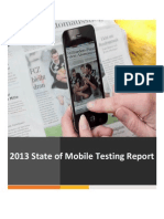 Mobile Testing Report 2013