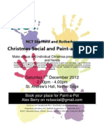 Christmas Social and Paint-a-Pot Event: Saturday 1 December 2012