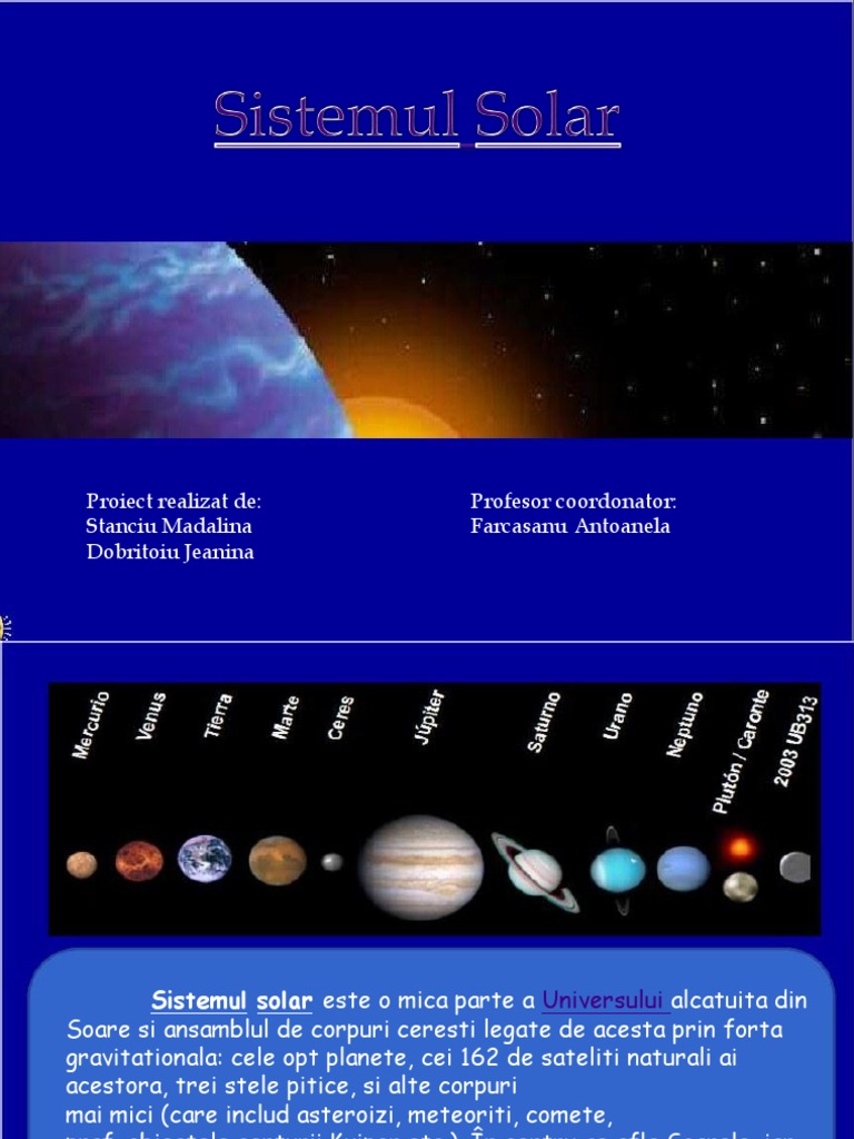 Sistemul Solar | PDF