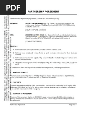 Partnership Agreement