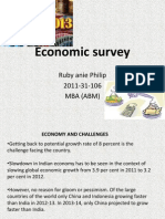 Economic Survey: Ruby Anie Philip 2011-31-106 Mba (Abm)