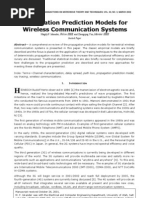 Propagation Prediction Models For Wireless Communication System