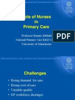 Role of Nurses in Primary Care: Professor Bonnie Sibbald National Primary Care R&D Centre University of Manchester