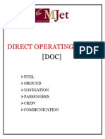 Direct Operating Costs: Fuel Ground Navigation Passengers Crew Communication