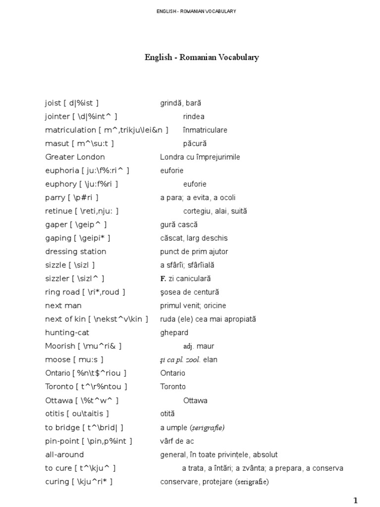 english-romanian-vocabulary