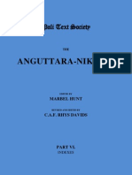 Anguttara-Nikaya. Part 6 Indexes