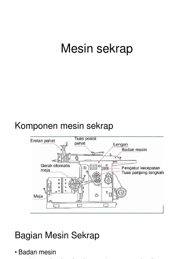 Mesin Sekrap | PDF