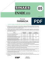ENADE Farmácia 2010 - Prova