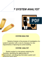 Roles of a System Analyst in SDLC