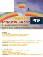 Seminário Interculturalidade e Convivência