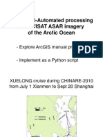 Auto/Semi-Automated Processing of ENVISAT ASAR Imagery of The Arctic Ocean
